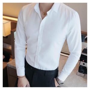 [HÀNG VNXK - CHẤT MÁT] Áo sơ mi dài tay công sở chất đẹp dáng Hàn Quốc màu hồng phấn