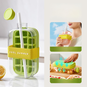 Two-In-One Ice Cube Kettle Portable Ice Ball Maker Pp Material Heat-Resistant And Cold-Resistant Cup