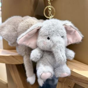 Aoduoyaya Elephant Plush Toy Cute Elephant Keychain Backpacks Pendant Soft Plush Animal Toy Elephant Plushie