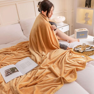 Selimut Bulu Halus150x200 Motif Dewasa Polos Elegan Tebal Berkualitas Murah