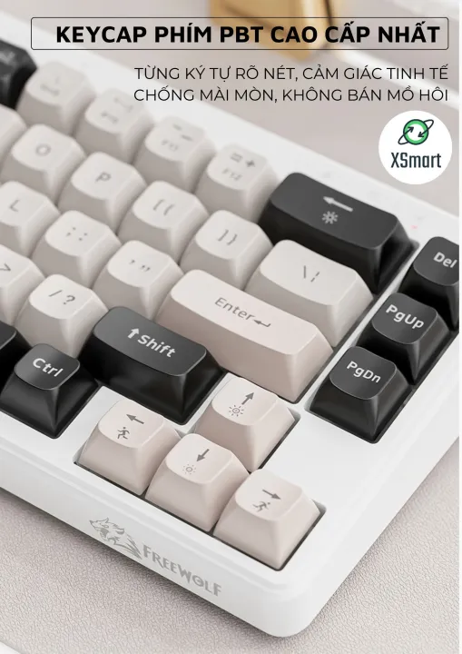 Bộ Bàn Phím Và Chuột Bluetooth FreeWolf M68 LED Pro Gõ Siêu Êm Pin Sạc Keycap PBT Cho Pc Lap | BigBuy360 - bigbuy360.vn Bộ Bàn Phím Và Chuột Bluetooth FreeWolf M68 LED Pro Gõ Siêu Êm Pin Sạc Keycap PBT Cho Pc Lap | BigBuy360 - bigbuy360.vn
