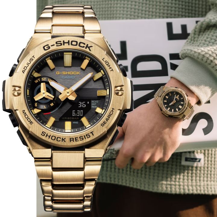 G-SHOCK ゴールド　GST-B500 楽天市場】g-steel gst-b500（ベルトカラーゴールド）の通販