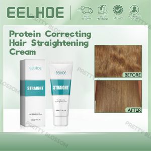 EELHOE Protein Correction Straight Hair Cream Smooth Hair Mask Non damaging Softener Natural Curling Household Hair Repairing Straight Hair Cream Straight Hair Softening Clip Free