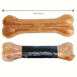 Dog Chew Toys for Teeth Cleaning - Durable Leather Chewing Bones for All Breed Sizes - Variety Pack of Dog Dental Care Chews for Oral Health - Assorted Sizes for Puppies to Large Dogs - Non-Toxic Safe And Long-Lasting - Pet Chew Treats