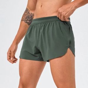 Men Marathon Racing Gym Sports Shorts Anti-escaping Lining Quick Dry Workout Training Fitness Jogging Short Arrow Pants2026