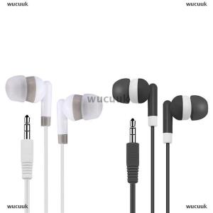 wucuuk 3.5MM หูฟังแบบมีสายหูฟังกีฬาพร้อมเบสสเตอริโอหูฟังชุดหูฟังสำหรับโทรศัพท์ไม่มีไมโครโฟน