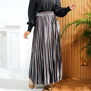 ROK PLISKET VELVET BELUDRU PANJANG PREMIUM GLOSSY WANITA DEWASA
