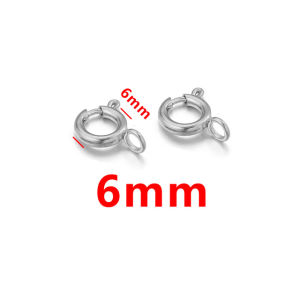 3/5pcs/Lot Stainless Steel Gold Round Claw Spring Clasps Hooks For Bracelet Necklace Connectors DIY Jewelry Making Supplies