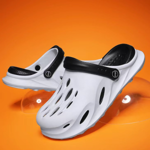 Dongdong Shoes Mens Slippers Slippers Anti slip Thick Soles Outerwear Shit Feeling EVA Summer Hot Style Baotou Beach Tidy Outdoor