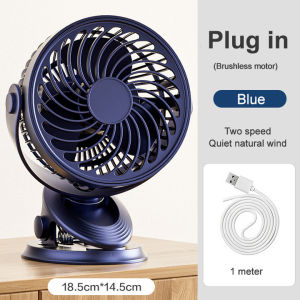 Vimite Mini Portable Clip Fan 24000mAh TYPE-C có thể sạc lại tiếng ồn thấp Clip Fan Student Hostel Trang chủ ngoài trời Silent Trolley Fan Bàn xoay 180 °