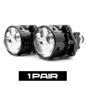 Sinolyn H7 H4 Bi LED Projector Lens Headlight 3 Inch Hyperboloid Matrix 25000LM LED Angel Eyes DRL Halo Lights Car Accessories H1 H11 9005 9006