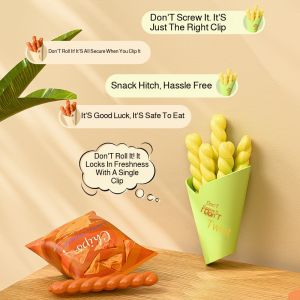 Sealing Clip Easy Extraction Moisture-proof and Odorless Large Opening Magnetic Wall Hanging