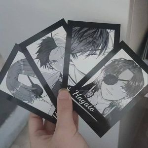 4Pcs/lot Kawaii Wind Breaker Lomo Cards Demon Slayer Double-sided HD Color Printing Anime Cards Haruka Sakura Hayato Suou Peripls Photo Card Childrens Day Gift