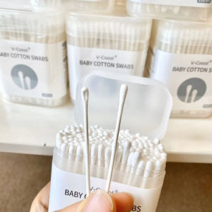 Tăm bông cho bé 2 đầu (dẹp/tròn) vcool