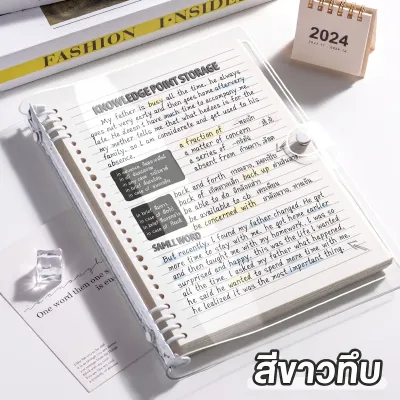 สมุดโน้ต B5 สไตล์เกาหลี 120 แผ่น ถอดใบได้ สันห่วงนิ่มพิเศษโค้งงอได้ไม่เจ็บมือ แฟ้ม PVC กันน้ำ ทนทาน มีล็อคป้องกันอย่างดี เหมาะสำหรับจดเลคเชอร์ สรุปบทเรียน หรือใช้ในออฟฟิศ เติมไส้และเปลี่ยนกระดาษได้ง่าย พกพาสะดวก มี 6 สีพาสเทลให้เลือก พร้อมส่งจากไทย