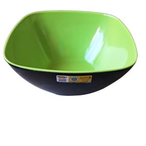 Mangkuk Kotak 2 Warna 7"  Melamin - Golden Dragon W-07A7