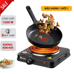 Bếp điện pha cafe bếp điện đa năng DORON 1500W 5 mức điều chỉnh nhiệt nóng nhanh giữ nhiệt lâu