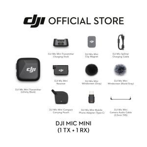 DJI Mic Mini - High Quality Mini Wireless Microphone | Ultralight | Two-level Active Noise Cancellation