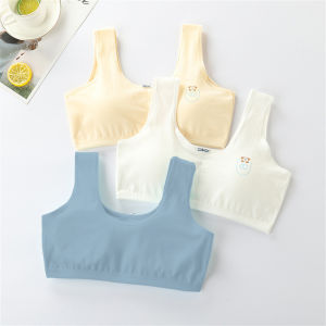 YIFAFA บราเด็กผู้หญิงและนักเรียนช่วงพัฒนาการชุดชั้นในผ้าฝ้ายบริสุทธิ์32.5-52.5กก. แนะนำสำหรับ8-9-12-16ปีจูเนียร์นักเรียนม.ปลายป้องกันการจุดนูน