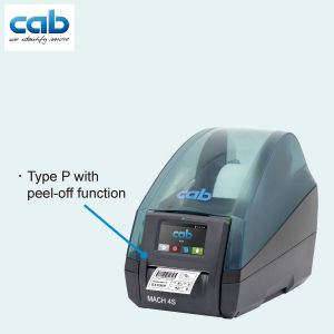 Label printer MACH 4S/300P | barcode printer industrial printer thermal transfer/direct thermal printing peel-off function