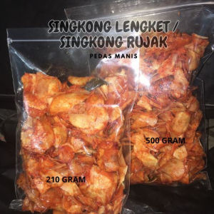 KERIPIK SINGKONG BALADO LENGKET 230GR DAN 500GR /SINGKONG RUJAK
