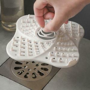 Polocat Anti-blocking Trap Hair Catcher Floor Drain Covers/ Shower Drain Stopper/ 2-in-1 Drain Tub Filter Plug/ Strainers for Floor Kitchen Laundry