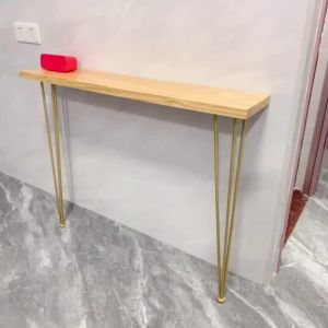 Solid Wood Porch table Against the Wall Narrow Table Long Table Chinese Small Side Table Shelf Entryway Table Console Table Narrow Strip Wall Table