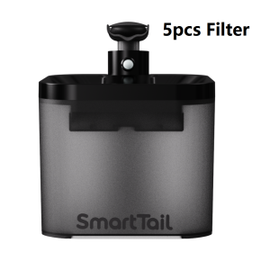 Hateli 2.2L Smarttail mèo cưng thiết bị đựng nước uống Thông Minh Không Dây Cắm phít Được Tự Động Lọc Lưu Thông Nước Uống chó puppy dụng cụ cho uống nước Với Bộ Lọc Chế Độ Cảm Biến