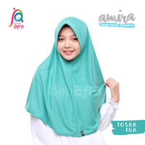 Jilbab Afra Arfa - Amira Bergo Instant Kaos Pet Pad Ped Antem Anti Tembem | Kerudung Daily Bergo Hijab Jilbab Sekolah Anak Santri Pondok dan Dewasa