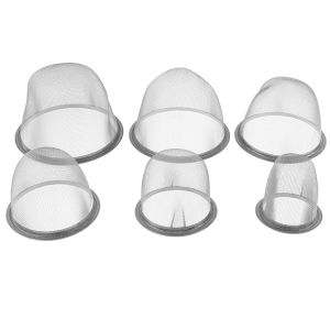 waqajh Tái sử dụng thép không gỉ lưới trà Infuser Lọc ấm trà trà lá gia vị Lọc