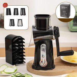 FFBH Manual Grater Multifunctional Vegetable Slicer Home Vegetables Choppers Kitchens Vegetable Cutters with Strong Suction Base 4Y1Z7