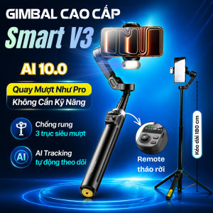 Gimbal chính hãng AOCHUAN Smart V3 Gimbal chống rung cho điện thoại nâng cấp 2026