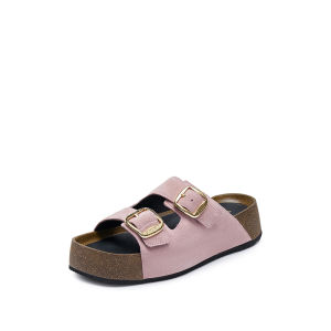 <Drift Flow>Staccato Womens Birkenstocks Flat Sandals รองเท้าแตะผู้หญิง ส้นตึก ED104