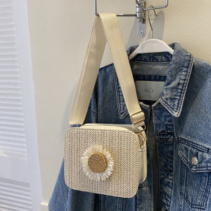 MOJOYCE กระเป๋าสะพายไหล่ผู้หญิงถักนิตติ้งสายปรับได้สำหรับกิจกรรมกลางแจ้งและการเดินทางในชีวิตประจำวัน