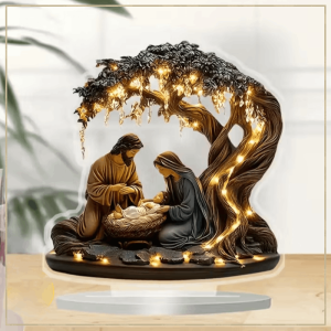 🎄Christmas Nativity Scene Decorative Figurine 2D Flat Acrylic Standee Ornaments Home Decoration Living Room