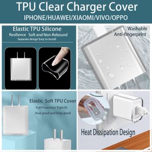 18W - 66W ที่ชาร์จ TPU ซิลิโคนนูเมนู สำหรับ I-Phone & Huawei | [Cchoice]