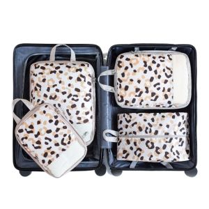 WENTIVV 4pcs/set In Túi đựng nén Có thể gập lại Sức chứa lớn Bộ Túi Đựng Hành Lý Trọng lượng nhẹ DAMPPROOF Khối đóng gói Đồ Lót