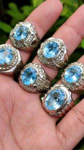 Cincin Natural Batu Topaz Swiss Top Quality