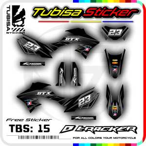 Sticker Striping Dtracker 150 - Stiker Striping Variasi Motor Dtracker 150. TBS.SF.15