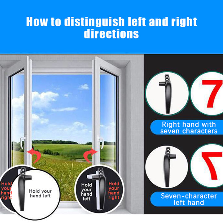 💕 Store opening 💕 Thickenin Aluminum Alloy Window Handle Push Out Swing ...