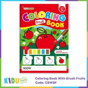 Buku Anak Mewarnai Cat Air Bonus Brush 16 Halaman Coloring Book With Brush Kidu Baby