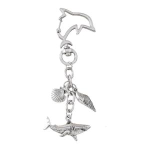 Creative Ocean Animal Keychain Featuring Octopus Fish Designs Symbolizing Good Luck and Prosperity for All Ages