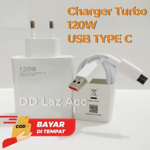 Charger Xiaomi POCO F4 GT 120W  Turbo Charger Kabel Data USB Type C 6A