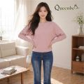 Áo len nữ cánh dơi cổ tròn GLA279 Queenbe. 