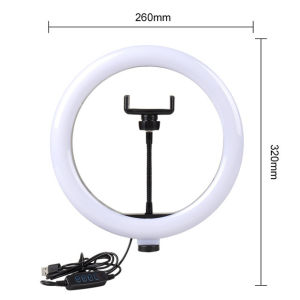 10" LED Ring Light Photographic Selfie Ring Lighting with 2.1m Stand for Smartphone Youtube Makeup Video Studio Tripod Ring Light