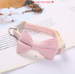 Vòng cổ cho Chó Mèo có thắt nơ dễ thương - Love Pets Shop