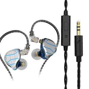 QKZ ZXD/ZXN Original Noise Cancelling Earphones 4BA+1DD Bass HiFi 3.5mm In-ear Wired Headphones