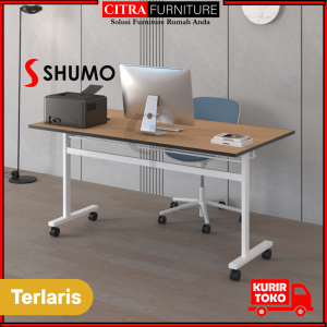 SHUMO Mobile Training Folding Table 160 cm Austin Meja Kerja Lipat Meja Rapat Kantor