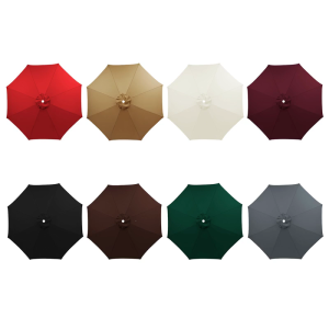 All weathers Replacement Shade Cover For Outdoor Umbrellas 8Rib Design 3meter Coverage Quick Installation Not Needed Tool