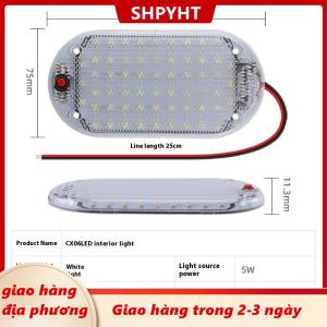 [COD] SHPYHT Giao hàng địa phương 1 cái xe trần trong nhà nội thất đèn cho motorhomes LED Bars 12V-85V LED Car Universal Roof Bars xe ô tô đọc ánh sáng thân cây ánh sáng